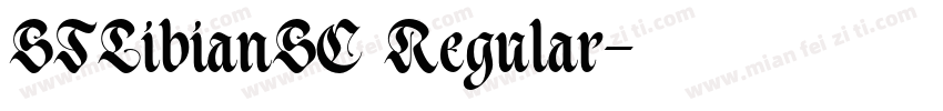 STLibianSC Regular字体转换